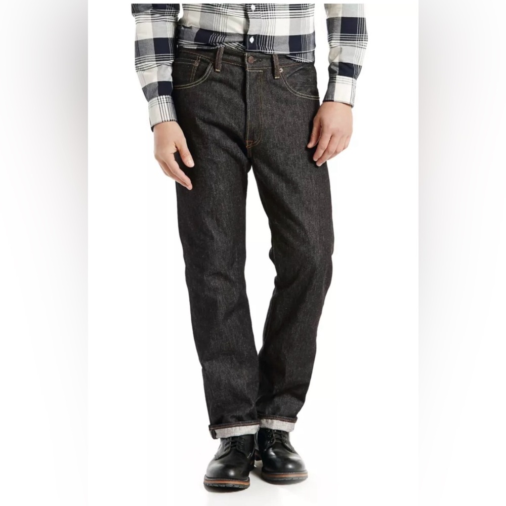 501 Levi's Men's Dark Gray Straight Jeans